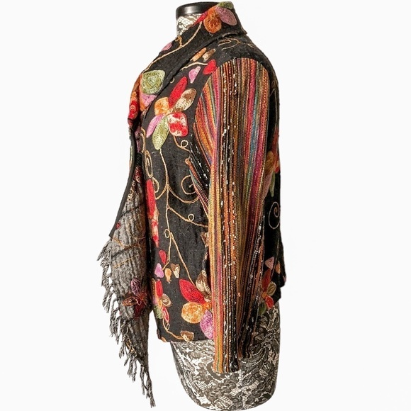 Tapestry Embroidered Floral Jacket Medium - Picture 3 of 11